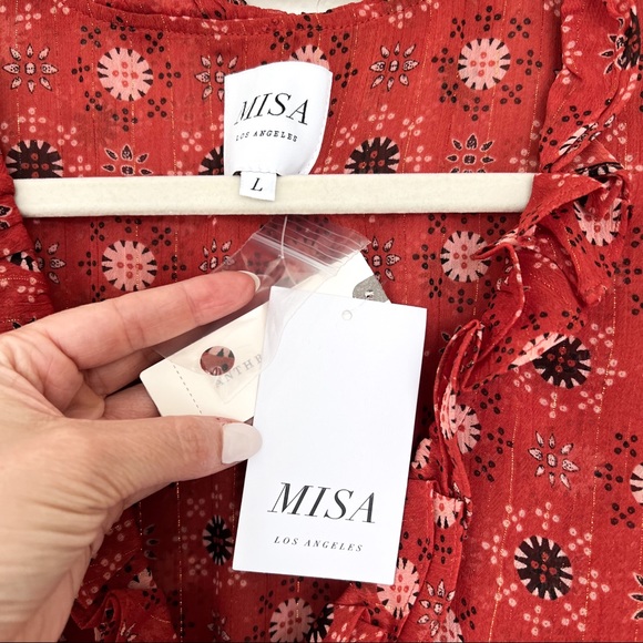 Anthropologie MISA Los Angeles Veruka Dress in Maravi Dots - Picture 12 of 12